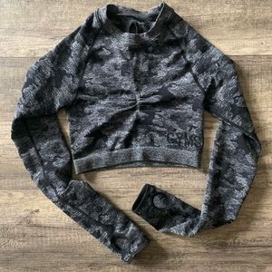 Gymshark long sleeve seamless crop